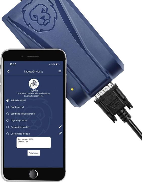 Immagine prodotto Lion ONgineer one4all caricabatterie da viaggio per e-bike ed e-scooter 36 V (900 Wh, Caricabatterie per biciclette elettriche)