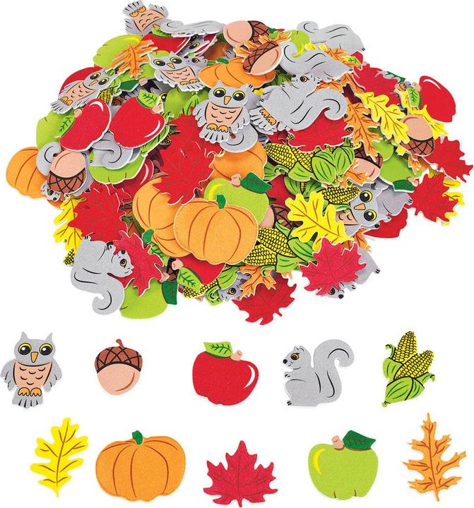 Produktbild Colorations Selbstklebende Schaumstoff Aufkleber Herbst, 300 Stk.