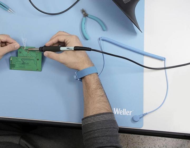 Actual product image Weller Erem Earth cable for ESD tester Blue