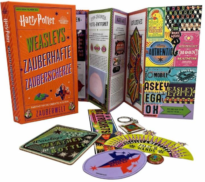 Immagine prodotto Panini Harry Potter: Weasleys Zauberhafte Zauberscherze - Fantastische Objekte aus der Zauberwel (Tedesco, Jody Revenson., 2024)