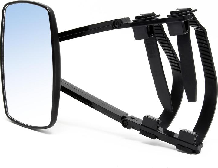 Actual product image Wiltec Universal Caravan Towing Mirror 2Pcs for Broader View in Traffic 190x120mm with Folding Mechanism
