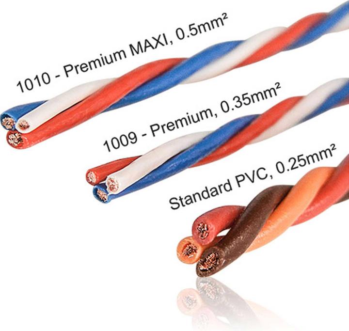 Productafbeelding Powerbox Systems Servo aansluitkabel Premium Maxi, 2x0,5 mm², 1x0,3 mm², 10 m