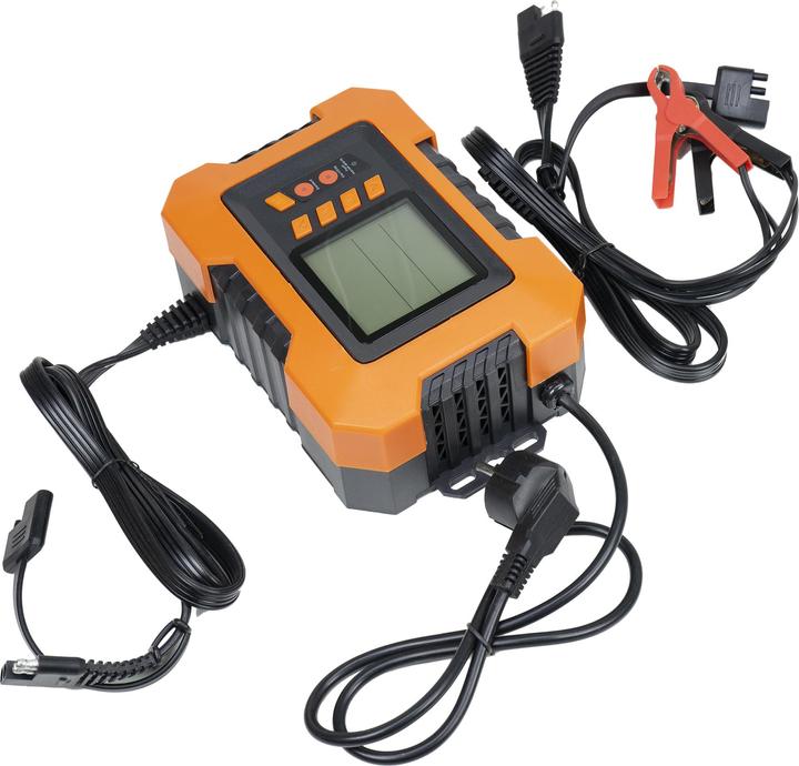 Produktbild PNI Ladegerät und Gleichrichter C120 für Autobatterien, Eingang 230 V, Ausgang 12 V 2 A, 4 A, 8 A, 1