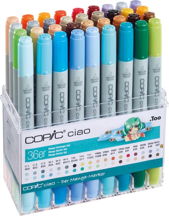 Produktbild Copic Grafikmarker Manga (Mehrfarbig, 36 x)