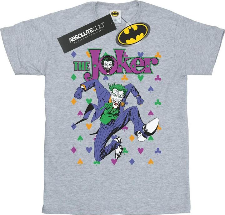 Batman Joker Karten Sprung Baumwolle Boyfriend TShirt