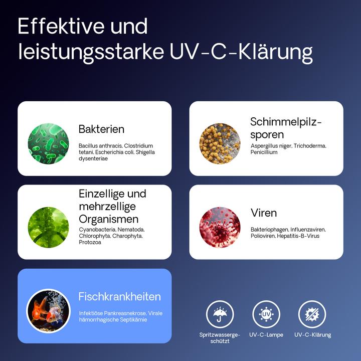 Produktbild SunSun UV-C 4500 l/h 36 W Teichklärer Vorklärgerät Wasserklärer Lichtfilter