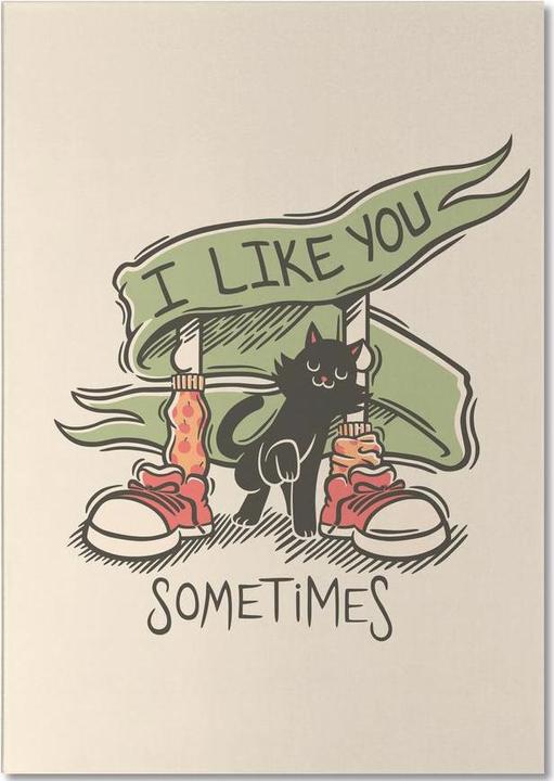 Immagine prodotto Juniqe I Like You - Nursery & Art per bambini (A5, Nessuna)
