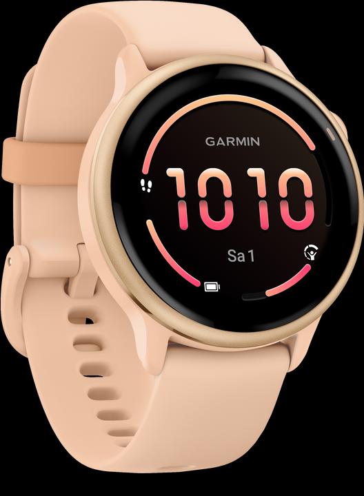 Actual product image Garmin vivoactive 6, GPS, Pink Dawn/ P. Dawn Metallic, WW (42.20 mm)