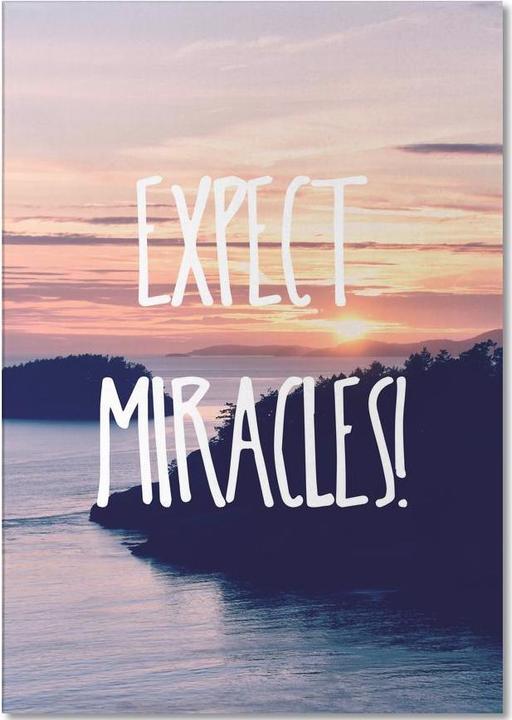 Produktbild Juniqe Expect Miracles - Motivation (A5, Liniert)