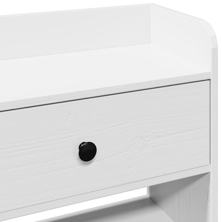 Actual product image VidaXL Headboard Bed headboard with storage space White 150cm solid pine wood