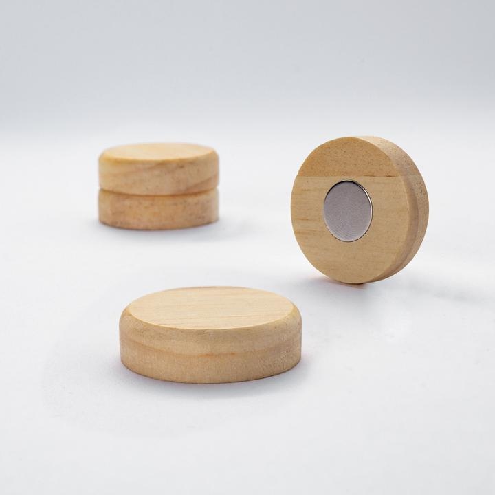 Produktbild Sigel Holz-Magnete rund (4 x)