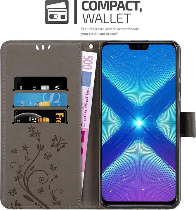 Produktbild Cadorabo Flower Book Cover (Honor 8X)