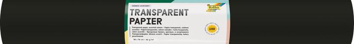 Actual product image Folia Transparent paper, 700 x 1,000 mm, 42 gsm, black (42 g/m², 1 x)