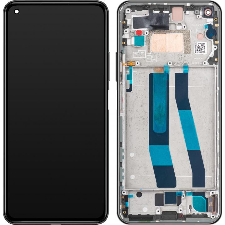 Produktbild Xiaomi Displayeinheit + Rahmen Mi 11 Lite 4G schwarz 56000B0K9A00 (Display, Xiaomi Mi 11 Lite)