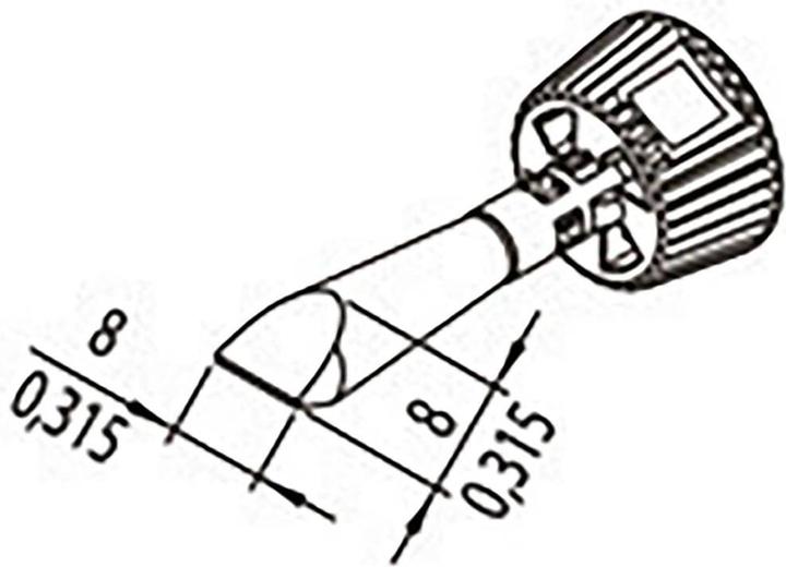 Immagine prodotto 0142CDLF80/SB Punta di saldatura Dimensione punta 8 mm Contenuto 1 pz. (Punta di saldatura)