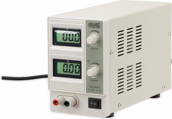 Actual product image QuatPower Power supply unit LN-1803C 0...18V-, 0...3A, LCD