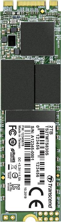 Actual product image Transcend 830S SSD 2 TB (2000 GB, M.2 2280)