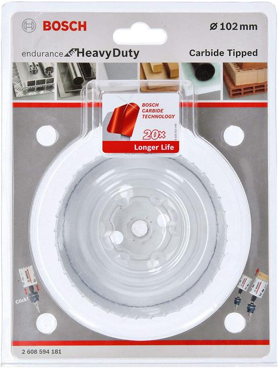 Actual product image Bosch Professional Zubehör Endurance hole saw for Heavy Duty. Carbide. 102 mm (102 millimetres)