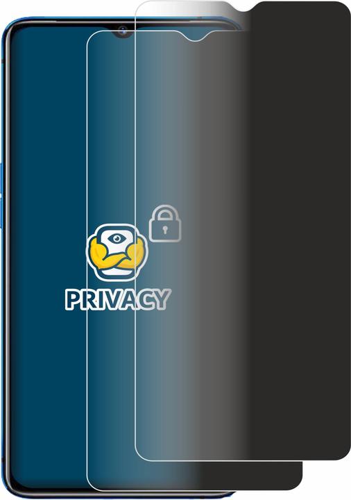 Productafbeelding BROTECT Anti-spionnetje privacyfolie Beschermfolie tegen blauw licht (2 Stuk, Realme X2 Pro)