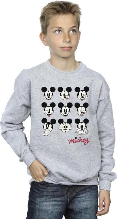 Actual product image Disney Boys Mickey Mouse Many Faces Sweatshirt (152, 158)