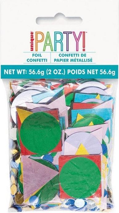 Actual product image Unique Party Foil Geometric Confetti