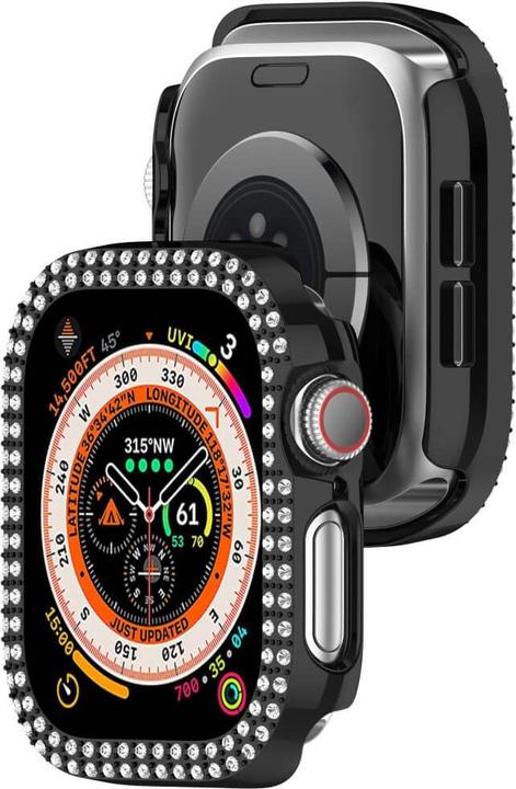 Actual product image Cover-Discount Apple Watch 10 - 46mm - Glitter rhinestone protective case