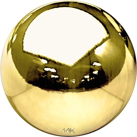 Produktbild Star Piercing Micro Kugel 14k gold (ohne Messing, 14k Gold)