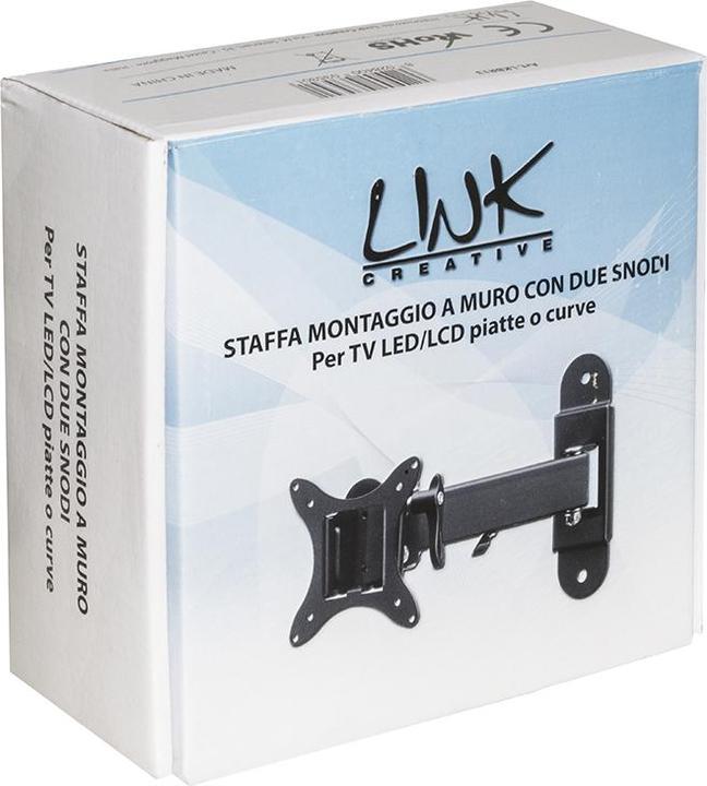 Immagine prodotto STAFFA TV/MONITOR 13"/37" VESA BK MAX15KG/100*100/SNODO (Muro, 37", 15 kg)