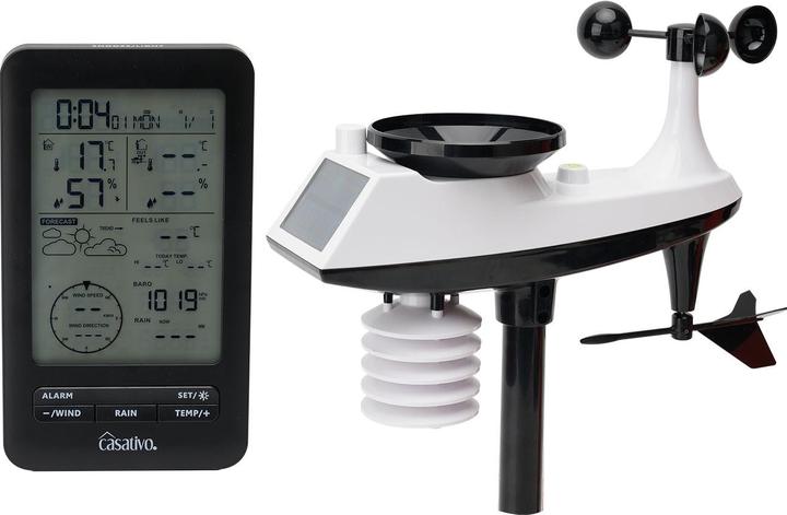 Produktbild Casativo Professionelle Funk-Wetterstation mit Aussensensor, Hygrometer und Wettervorschau