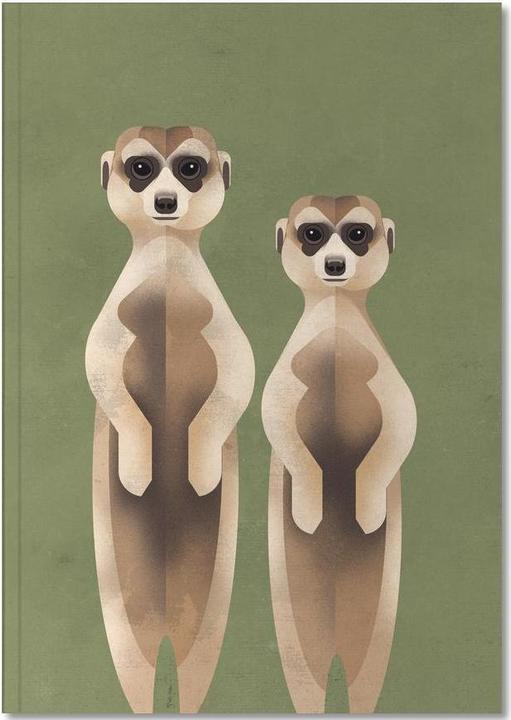 Actual product image Juniqe Meerkats - Wild Animals (A5, Plain)