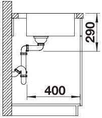 Actual product image Blanco Claron 700-IF/A (Top-mounted sink, 76 cm, 51 cm)