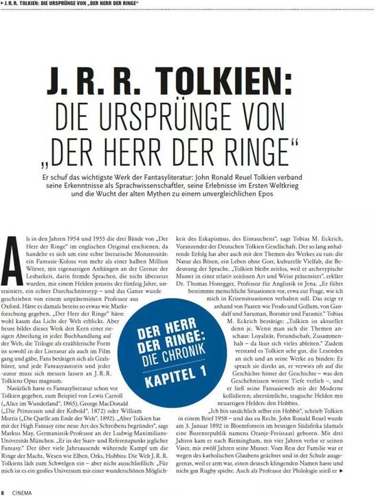Produktbild Panini Cinema präsentiert: Der Herr der Ringe - Die Chronik