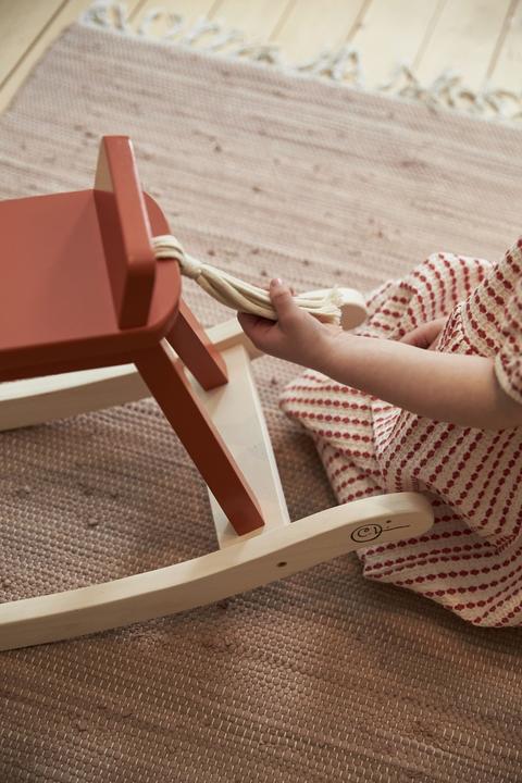 Produktbild Kids Concept Schaukelpferd orange-rot Carl Larsson