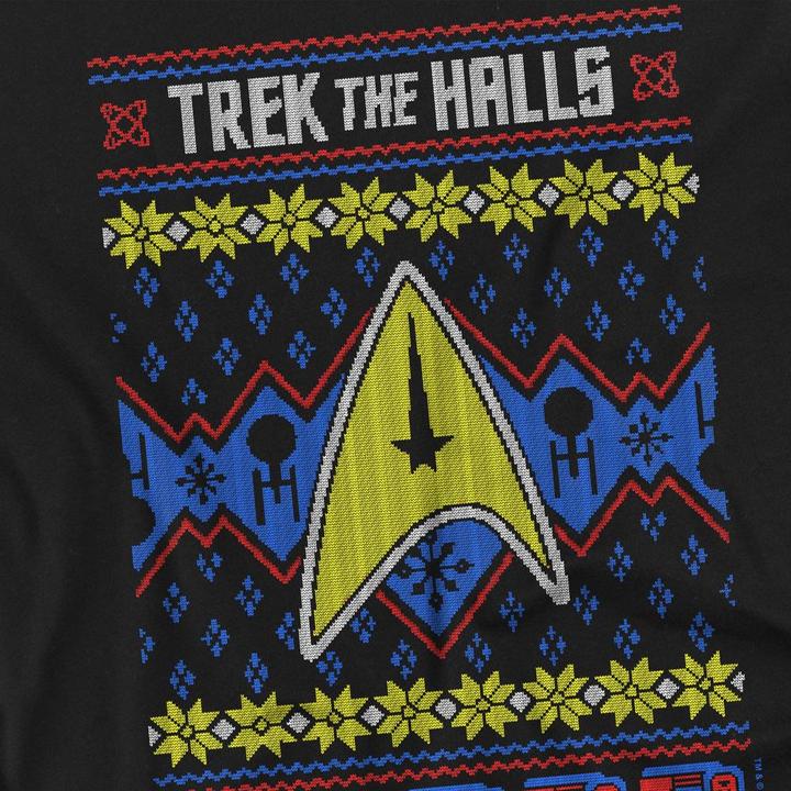 Immagine prodotto Trek the Halls Ugly Maglietta Natale Uomo (M)