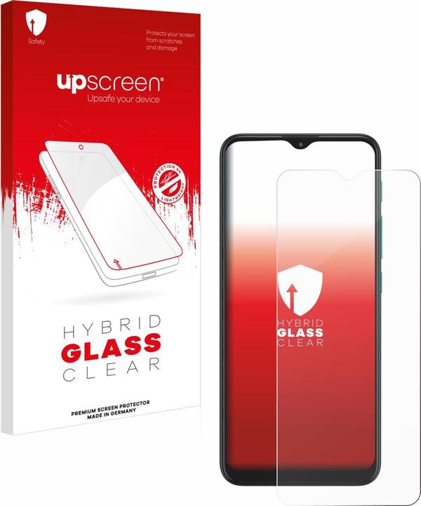 Actual product image upscreen Scratch Shield armoured glass film (1 Piece, Motorola Moto G9 Play)