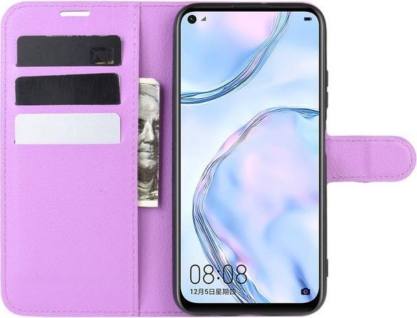 Actual product image MU Classic Litchi Leather Bookcover Series (Huawei P40 Lite)