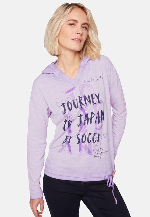Immagine prodotto Soccx Langarmshirt Konnichiwa Longsleeve mit Kapuze (S)