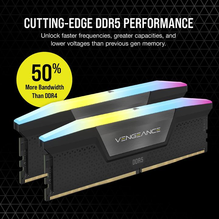 Actual product image Corsair Vengeance RGB (2 x 24GB, 6000 MHz, DDR5 RAM, DIMM)