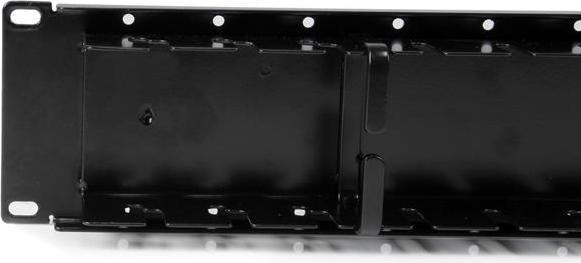 Produktbild StarTech 2 HE 19 Zoll doppelseitiges Rangierpanel / Kabelordner Kabelmanagement - Server Finger Kabelkanal