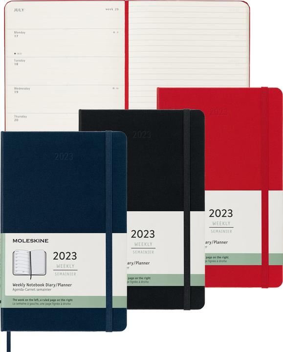 Image du produit Moleskine Weekly (13 x 21 cm, Anglais)