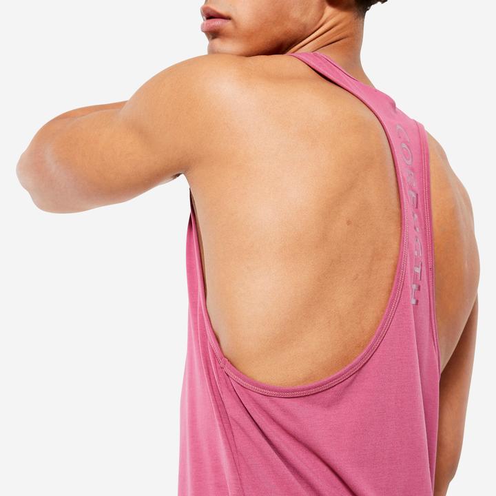 Actual product image Domyos Top men's stringer - pink