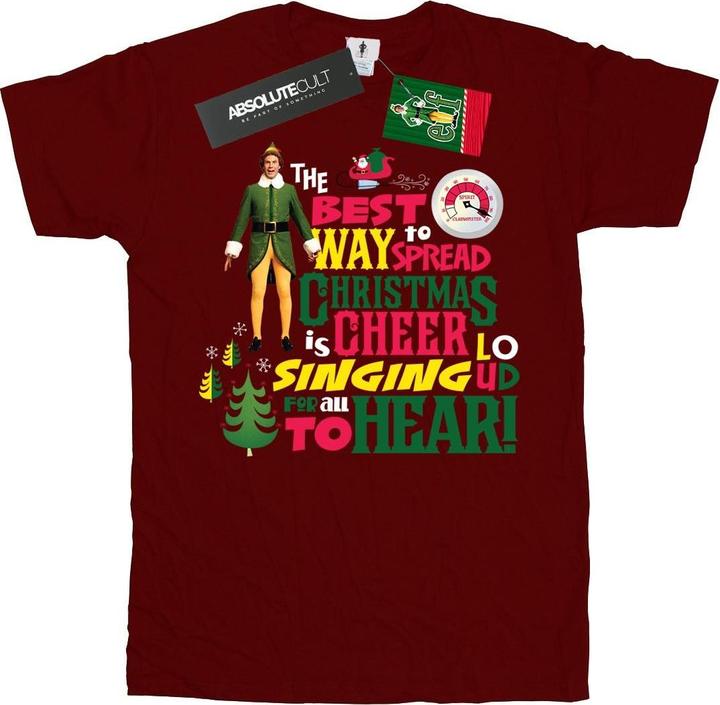 Immagine prodotto Elf Christmas Cheer Maglietta Ragazze (152, 158)