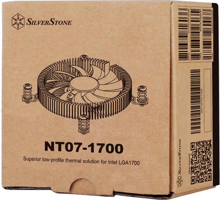 Produktbild Silverstone SST-NT07-1700 - Nitrogon CPU Cooler, Low Profile, 80mm PWM, Intel LGA 1700 (22 mm)
