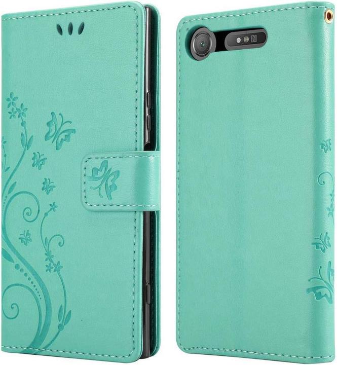 Produktbild Cadorabo Flower Book Cover (Sony Xperia XZ1)