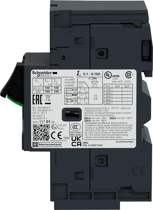 Actual product image Schneider Electric Motor circuit breaker 18A