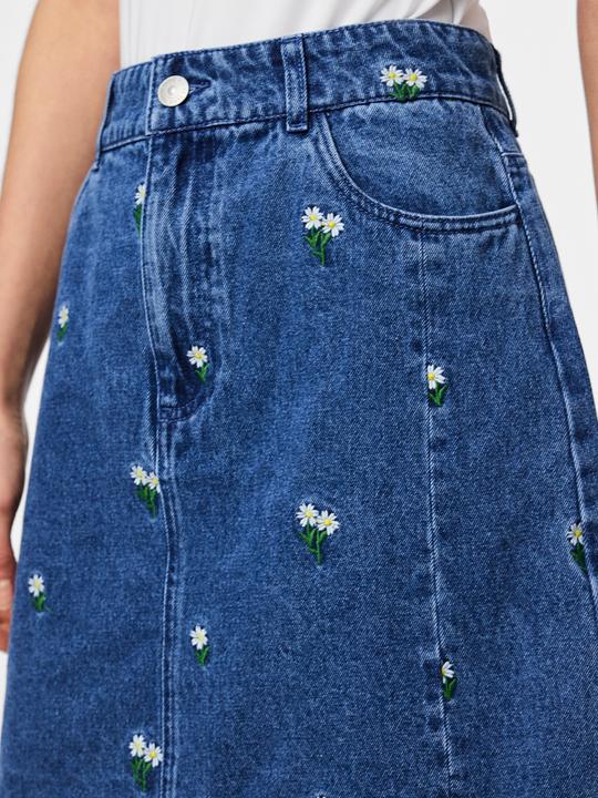 Produktbild Pieces PCFREIA HW MINI Jeansrock (L)