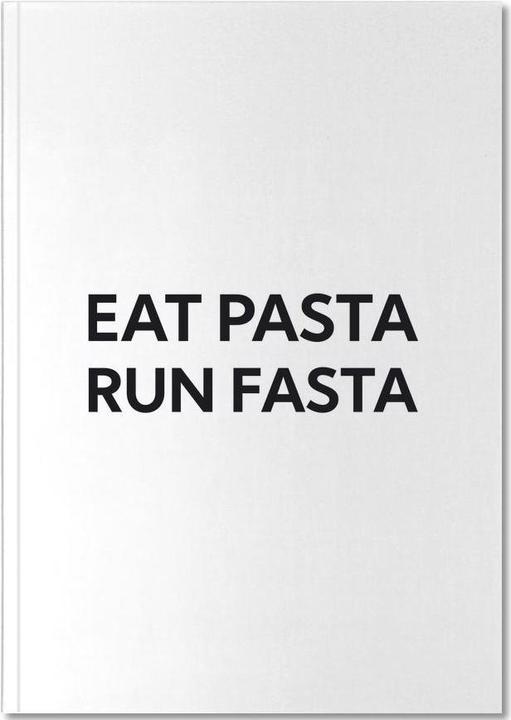 Image du produit Juniqe Fasta Pasta - Noir & blanc (A5, À rayures, Couverture rigide)