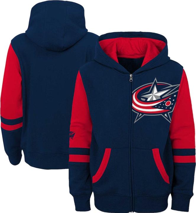 Produktbild Outerstuff NHL YTH Kapuzenpullover mit durchgehendem Reissverschluss (Columbus, 12 M) (12)