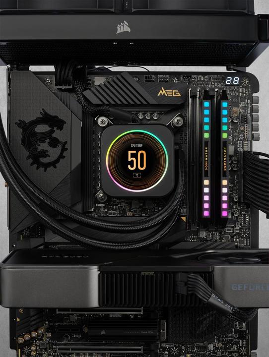 Immagine prodotto Corsair KIT DDR5 64GB PC 6400 CL32 (2x32GB) DOMINATOR P RGB retail (2 x 32GB, 6400 MHz, RAM DDR5, DIMM)
