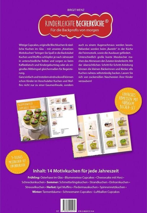 Produktbild Kinderleichte Becherküche - Kreative Motivkuche (Band 8) (Deutsch, Birgit Wenz, 2020)